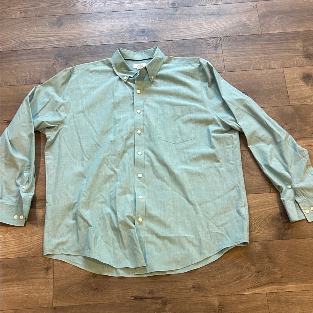 Croft & Barrow Light Blue Casual Button-Down Shirt